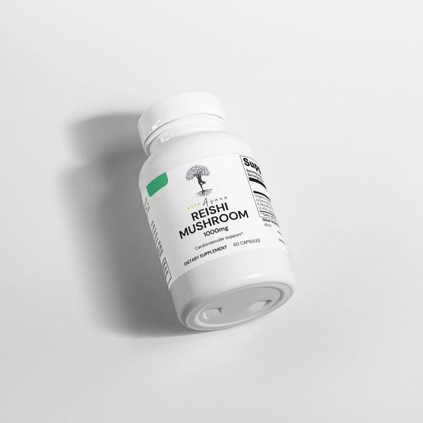 Reishi Mushroom Capsules | Immune Support | Stress Relief | Adaptogen | Energy Balance | Natural Mood Support | Vita Asana