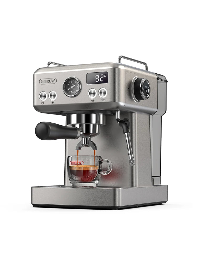 Semi Automatic Espresso Machine with Steam Wand | 20-Bar Pressure, 58mm Portafilter, PID Control | Adjustable Temperature & Cold Brew | 1.8L Tank – H10A