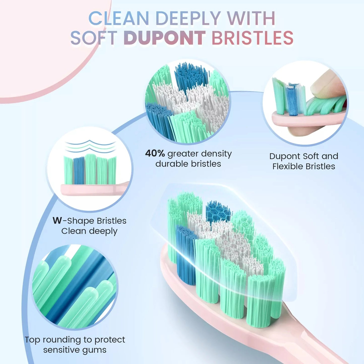 Sonic Electric Toothbrush for Adults | 37,200 VPM, 5 Modes | 12 Brush Heads, 30-Day Battery, IPX7 Waterproof, 2-Minute Timer