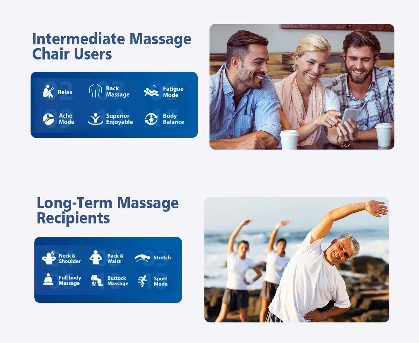 4D AI Voice-Control Massage Chair | 57" SL Track, 12 Programs, Touchscreen, Graphene Heating & Body Scan Customization