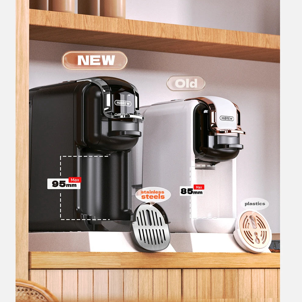 5-in-1 Coffee Maker Compatible with Nespresso®, K-Cup®, Dolce Gusto®, ESE & Ground | 20-Bar Pump | Hot & Iced, Slim Design