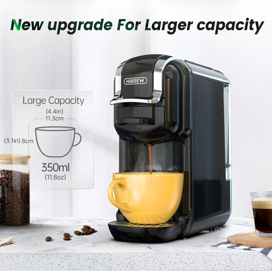 5-in-1 Coffee Maker Compatible with Nespresso®, K-Cup®, Dolce Gusto®, ESE & Ground | 20-Bar Pump | Hot & Iced, Slim Design
