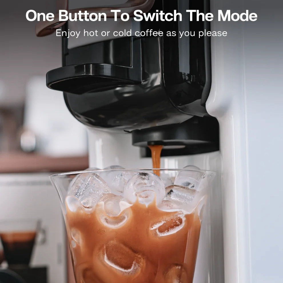 5-in-1 Coffee Maker Compatible with Nespresso®, K-Cup®, Dolce Gusto®, ESE & Ground | 20-Bar Pump | Hot & Iced, Slim Design