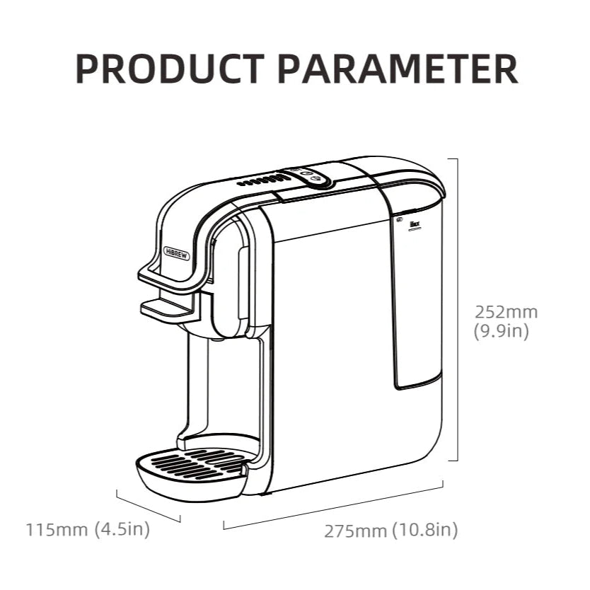 5-in-1 Coffee Maker Compatible with Nespresso®, K-Cup®, Dolce Gusto®, ESE & Ground | 20-Bar Pump | Hot & Iced, Slim Design