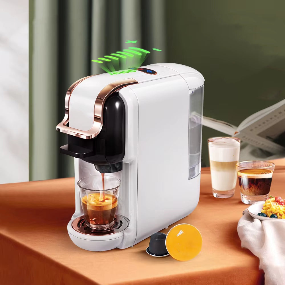 5-in-1 Coffee Maker Compatible with Nespresso®, K-Cup®, Dolce Gusto®, ESE & Ground | 20-Bar Pump | Hot & Iced, Slim Design