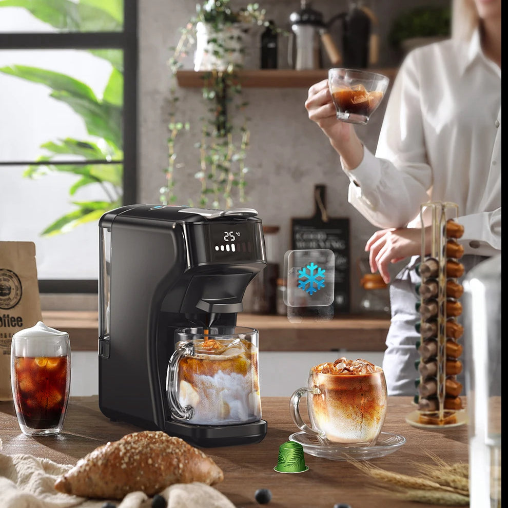 6-in-1 Coffee Maker Compatible with Nespresso®, Dolce Gusto®, K-Cup®, ESE & Ground | Hot & Iced Drinks | Compact 30s Brew