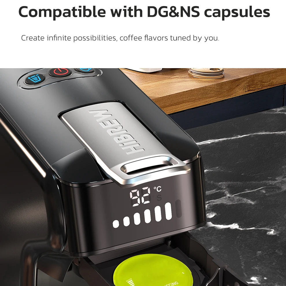 6-in-1 Coffee Maker Compatible with Nespresso®, Dolce Gusto®, K-Cup®, ESE & Ground | Hot & Iced Drinks | Compact 30s Brew