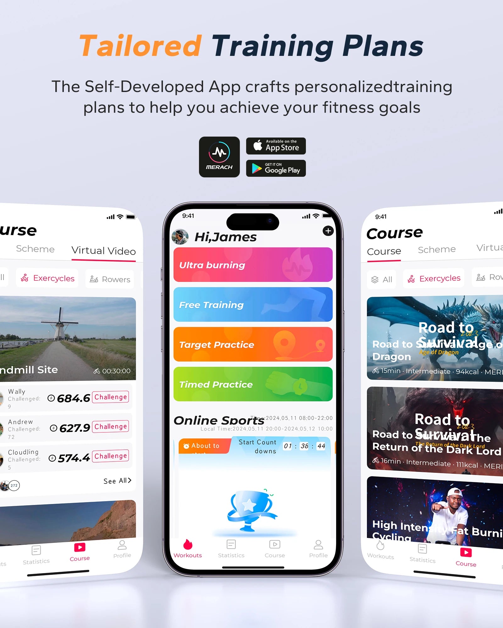 Exercise Bike Brake Pad | Low Noise Magnetic Stationary Indoor Cycling Bike with Fitness Courses, App Sync, 300LB Capacity, Adjustable Seat & Handlebar