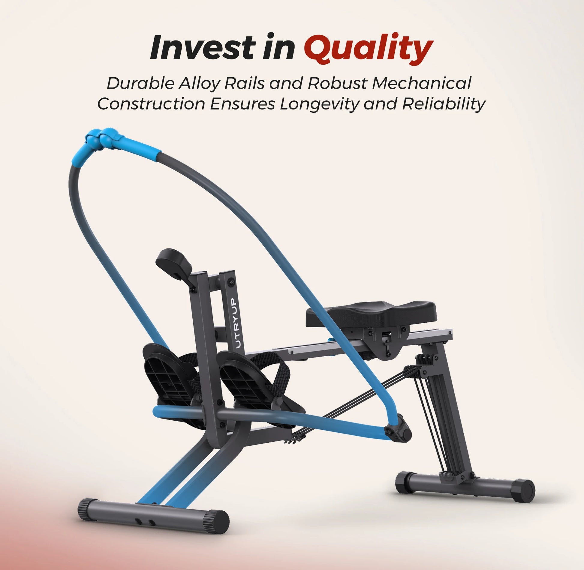 Sculls Rowing Machine | Compact Home Rower with Simulated 360° Paddle Motion, Ergonomic Seat, Adjustable Resistance, Real-Time Tracking