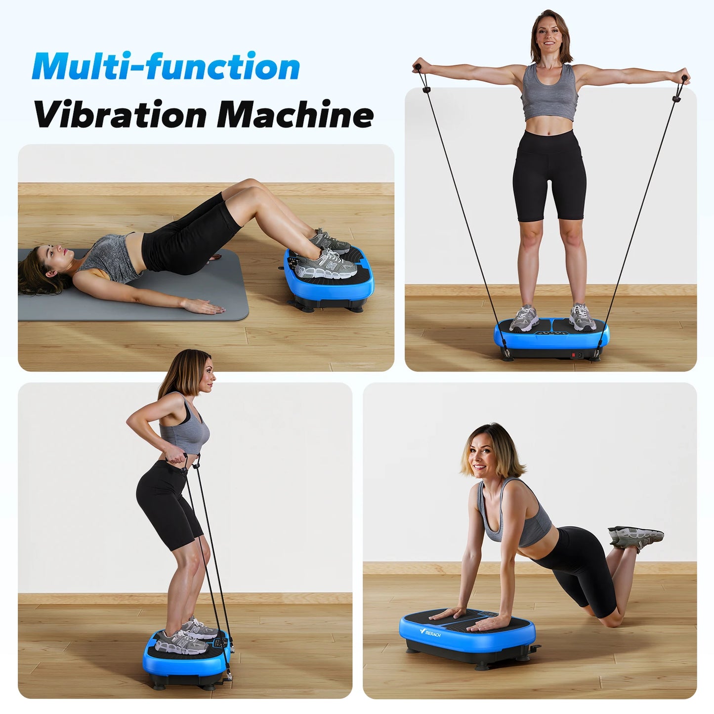 EMS Vibration Plate Exercise Machine | Lymphatic Drainage, Pain Relief, Fat Burning & Weight Loss | 99 Speeds + Remote Control | Home Fitness Platform