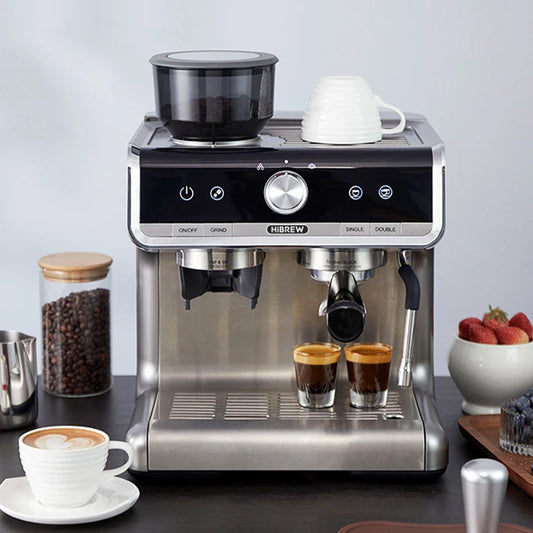 20Bar Espresso Coffee Machine | Bean to Cup | Built-In Grinder & Milk Frother | Touchscreen | Dual Boiler | Home Barista Maker