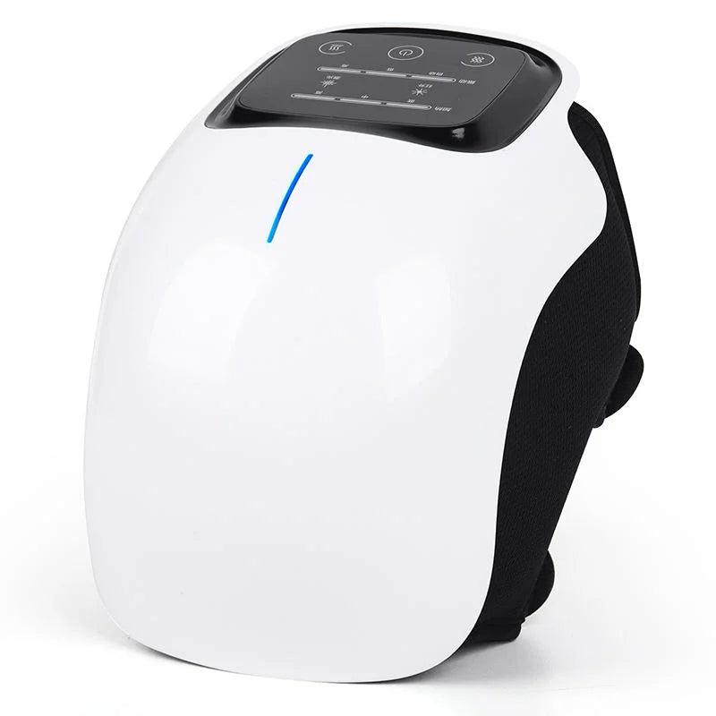Heated Knee Massager with Vibration | 3 Heat & Massage Levels | LED Display | Cordless Rechargeable Knee Brace for Pain Relief & Joint Recovery