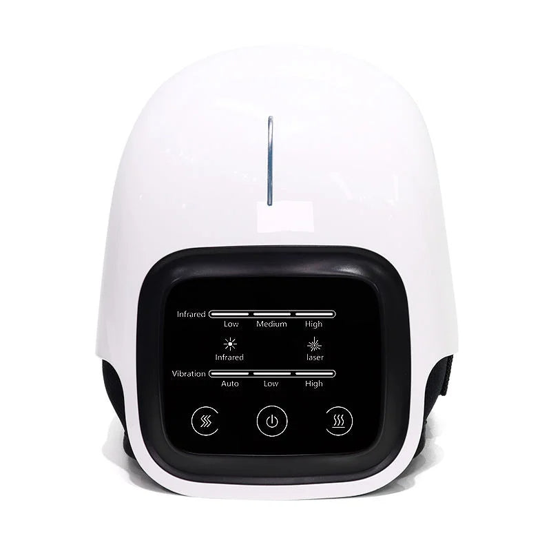 Heated Knee Massager with Vibration | 3 Heat & Massage Levels | LED Display | Cordless Rechargeable Knee Brace for Pain Relief & Joint Recovery