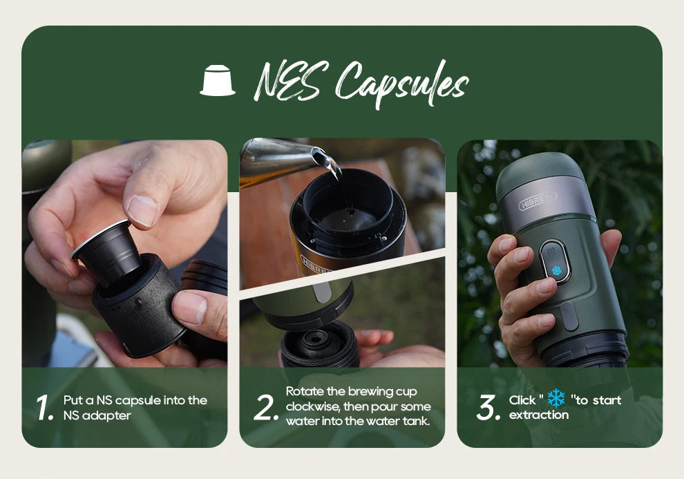 Portable Espresso Machine | Wireless 15-Bar Coffee Maker | For Nespresso, Dolce Gusto & Ground Coffee – Hot & Cold Brew Anywhere