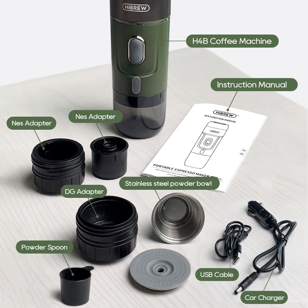 Portable Espresso Machine | Wireless 15-Bar Coffee Maker | For Nespresso, Dolce Gusto & Ground Coffee – Hot & Cold Brew Anywhere