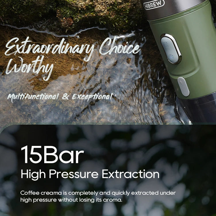 Portable Espresso Machine | Wireless 15-Bar Coffee Maker | For Nespresso, Dolce Gusto & Ground Coffee – Hot & Cold Brew Anywhere