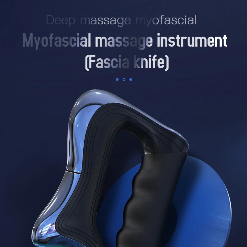 Electric Fascia Massager Hyperblade | Deep Tissue Microcurrent Massager with NMES Vibration, 3 Modes, Rechargeable | Full-Body Pain Relief Tool
