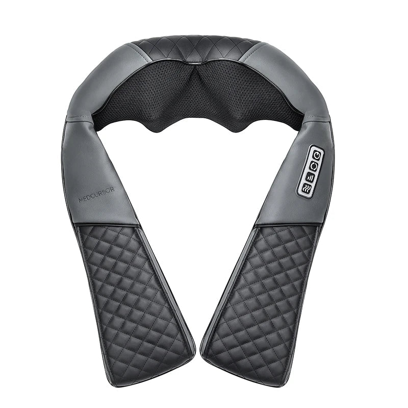 Shiatsu Neck & Shoulder Massager | 8 Nodes | Heat Function | Portable with Car Adapter