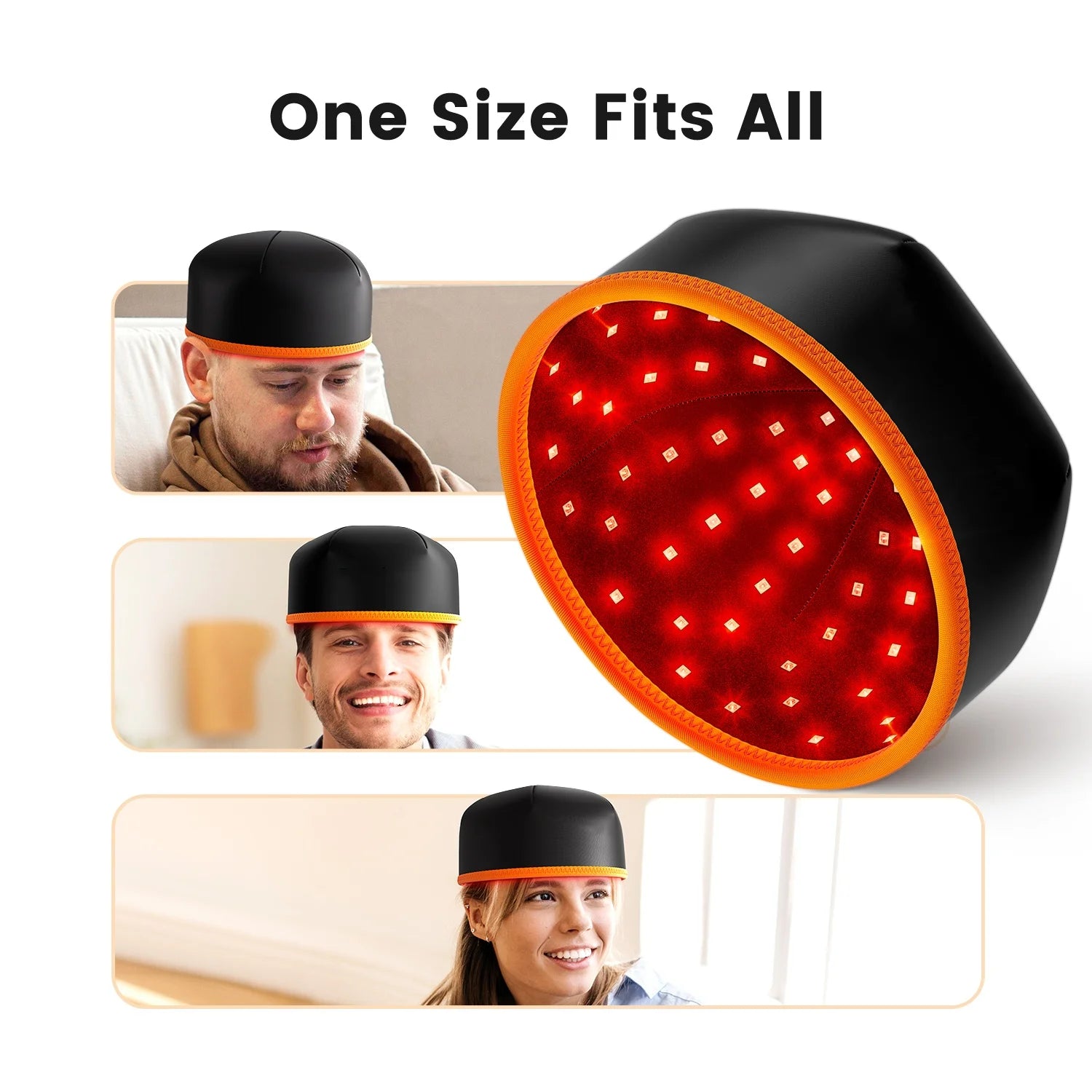 Red Light Therapy Hat for Hair Growth | 660nm & 850nm Infrared LEDs, FDA-Cleared, 120 Medical-Grade Lights | Treat Thinning Hair at Home