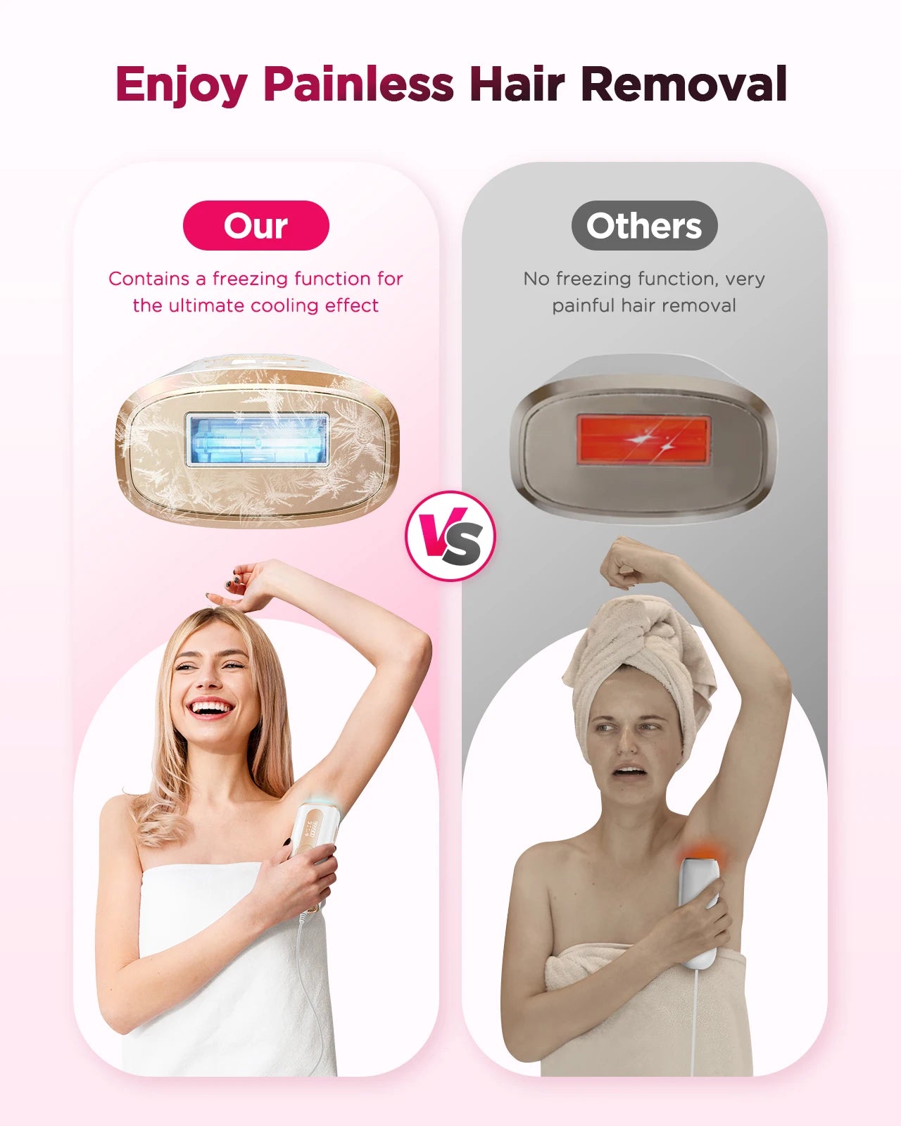 IPL Hair Removal Device | 999,900 Flashes, 8-Week Results, Auto-Glide Laser Epilator for Face, Body, Bikini â Painless & Safe