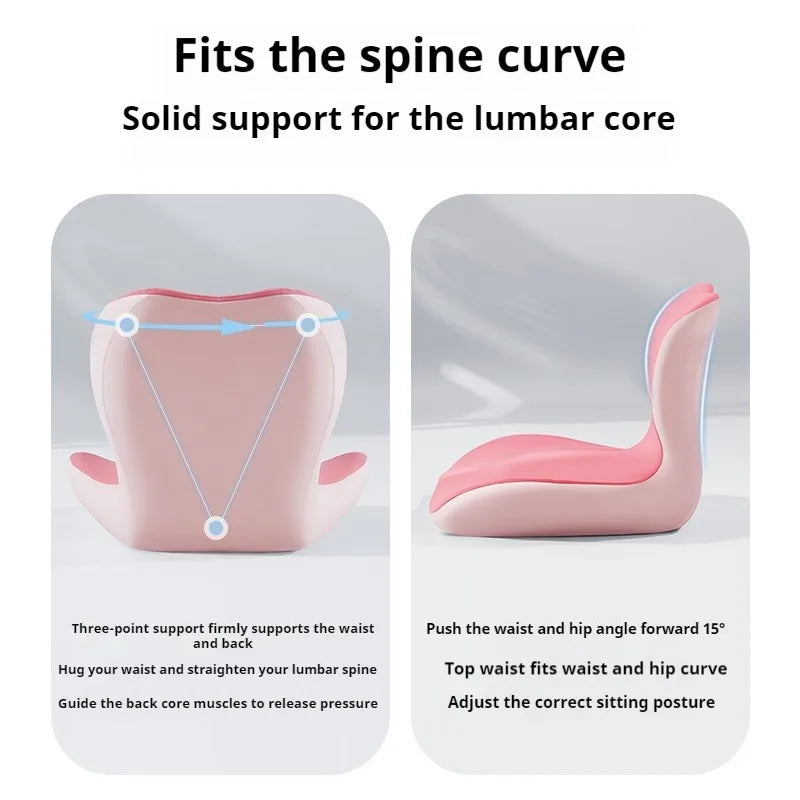 Memory Foam Seat Cushion for Tailbone & Coccyx Pain Relief | Orthopedic L-Shape | Washable Breathable Cover | Office Chair & Car