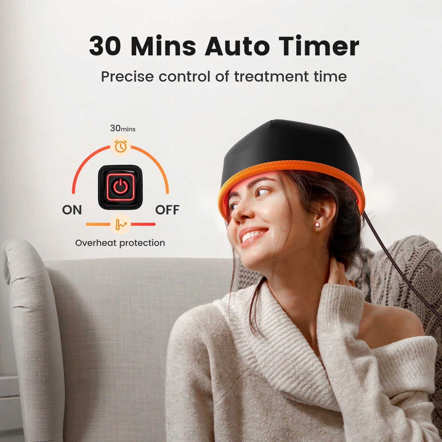 Red Light Therapy Hat for Hair Growth | 660nm & 850nm Infrared LEDs, FDA-Cleared, 120 Medical-Grade Lights | Treat Thinning Hair at Home