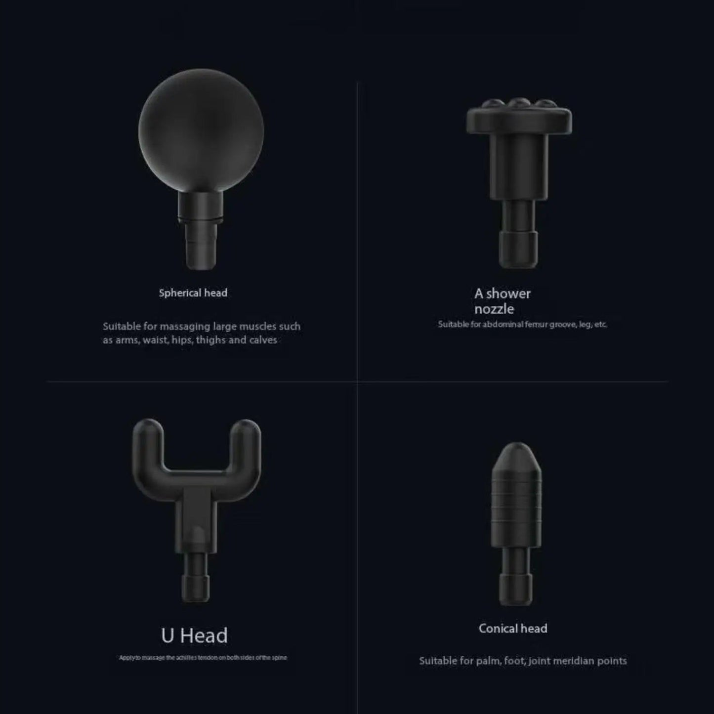 Lenovo Fascia Gun Deeply Relieves Muscle Soreness Fitness and Relaxation Equipment LED Touch Screen 8Massage Head Gifts