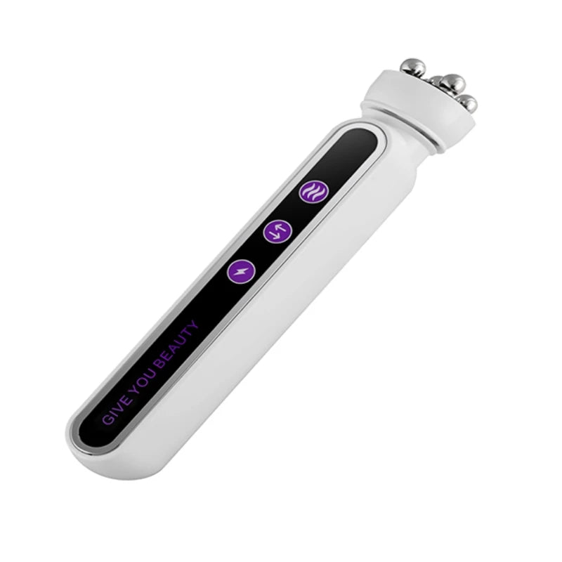 3-in-1 RF EMS Facial Roller | 360° Massager with LED & Heat | Anti-Wrinkle Skin Tightening Device for Face & Body