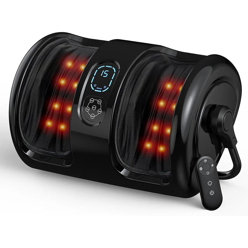 Shiatsu Foot And Calf Massager With Heat And Vibration