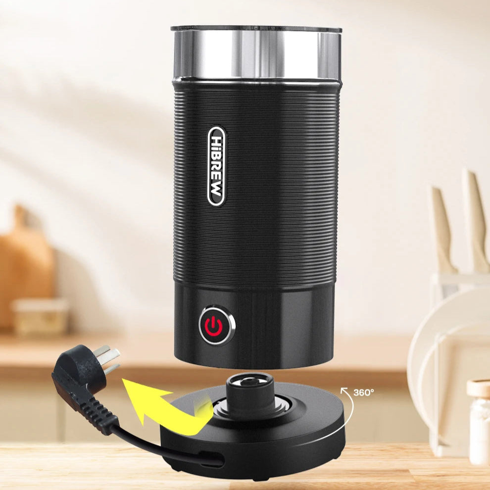 Electric Milk Frother | Hot & Cold Foam Maker for Lattes, Cappuccinos & Hot Chocolate