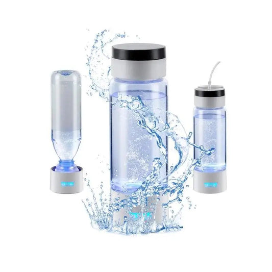 Hydrogen Water Bottle Generator | 380 ml Hydrogen-Rich Water Maker with Inhalation & Self-Cleaning | Portable Ionizer for Energy, Recovery & Daily Wellness