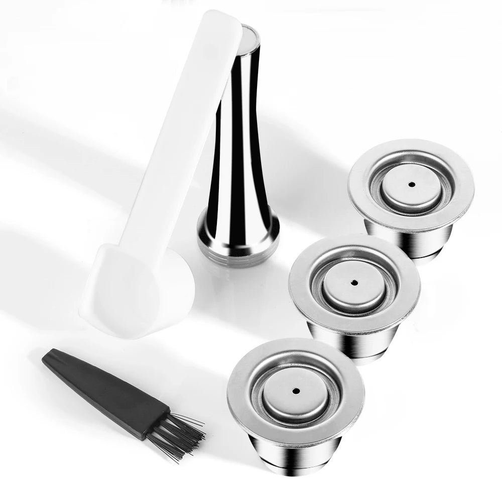 Nespresso Reusable Pods | Stainless Steel Coffee Capsule with Crema Filter | Eco-Friendly, Refillable & Money-Saving Espresso Pod