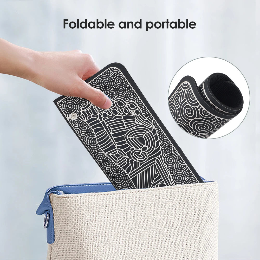 EMS Foot Massager Mat | USB Rechargeable | 8 Modes & 19 Intensities | Remote + Gel Pads for Arms/Back