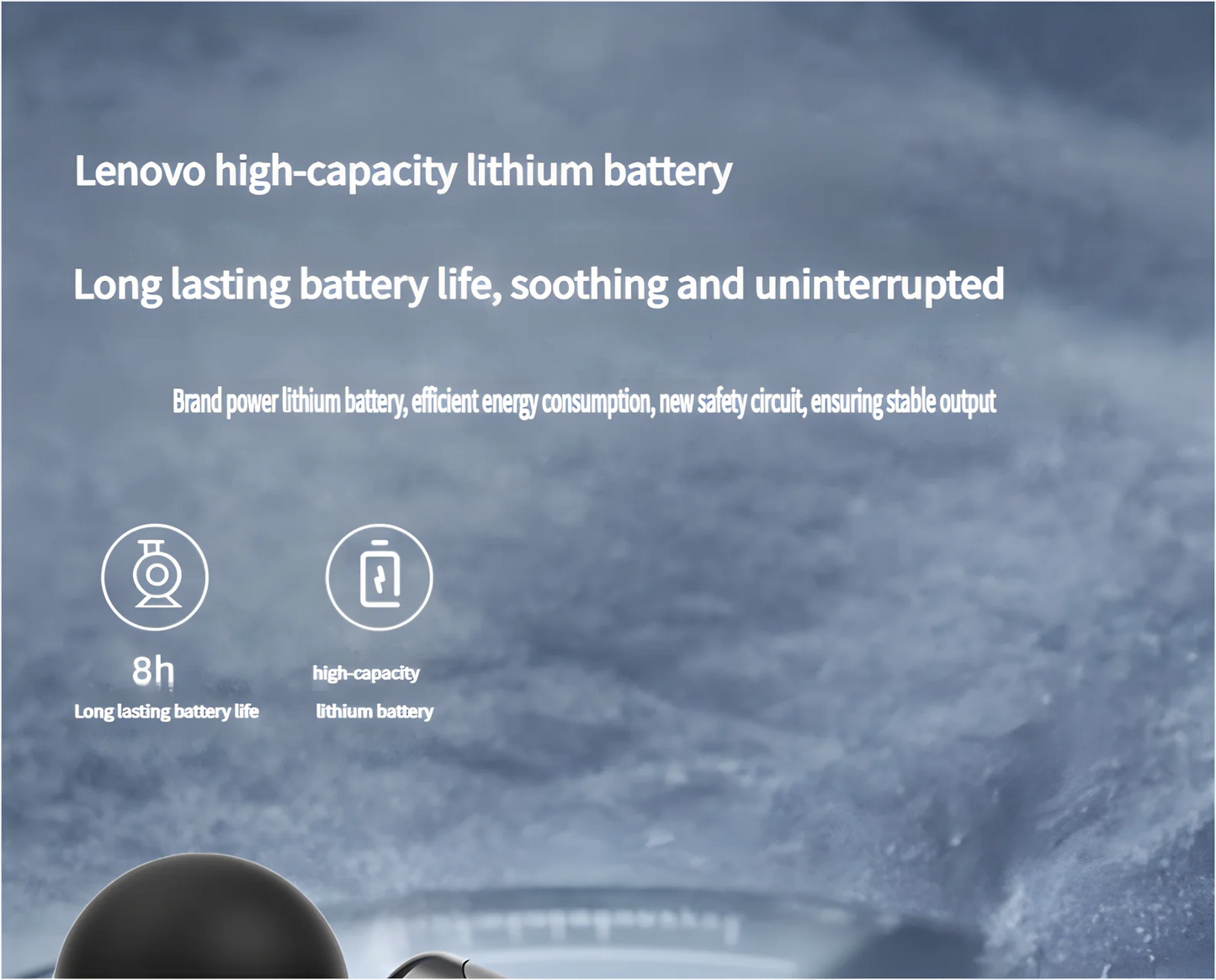 Lenovo Fascia Gun Deeply Relieves Muscle Soreness Fitness and Relaxation Equipment LED Touch Screen 8Massage Head Gifts