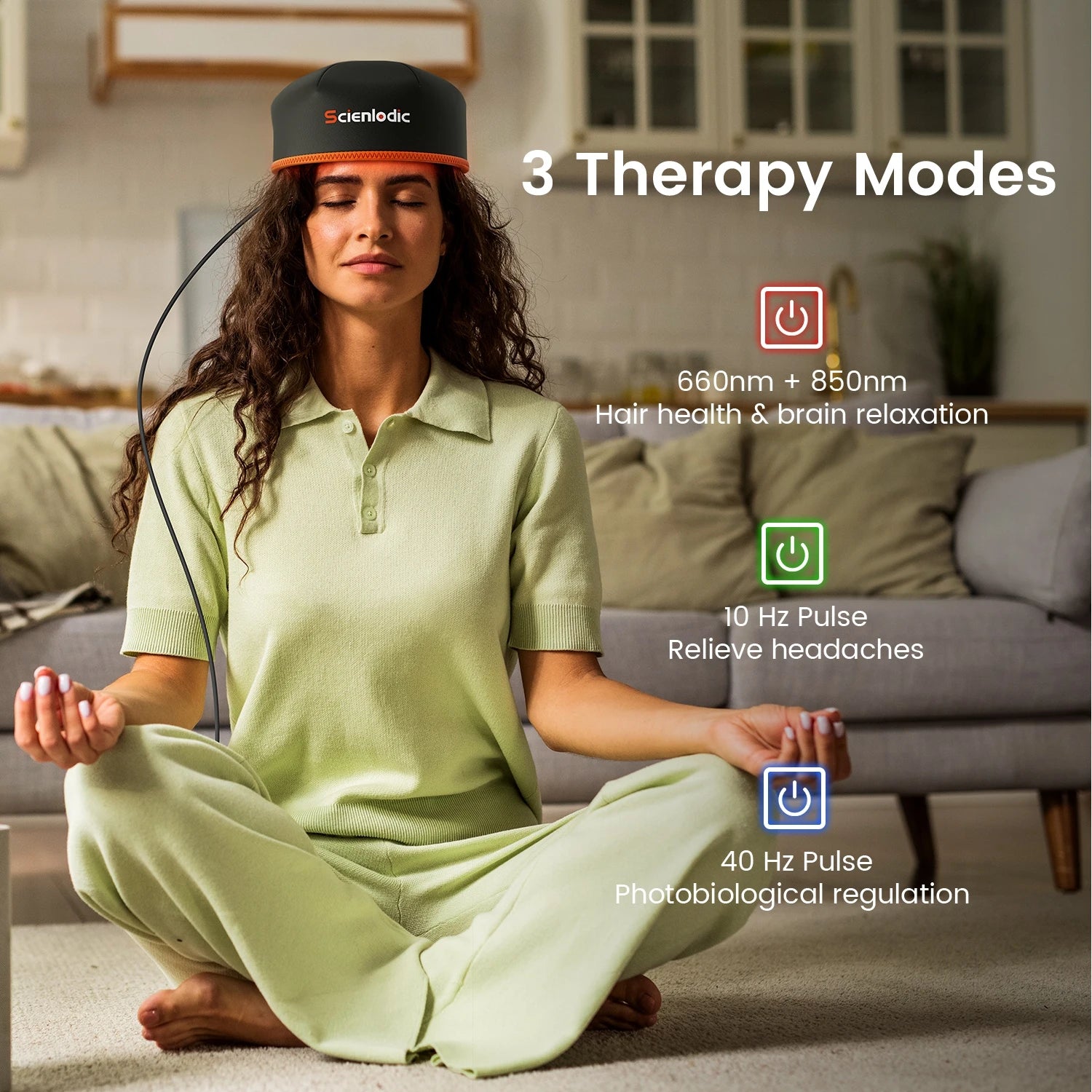 Red Light Therapy Hat for Hair Growth | 660nm & 850nm Infrared LEDs, FDA-Cleared, 120 Medical-Grade Lights | Treat Thinning Hair at Home