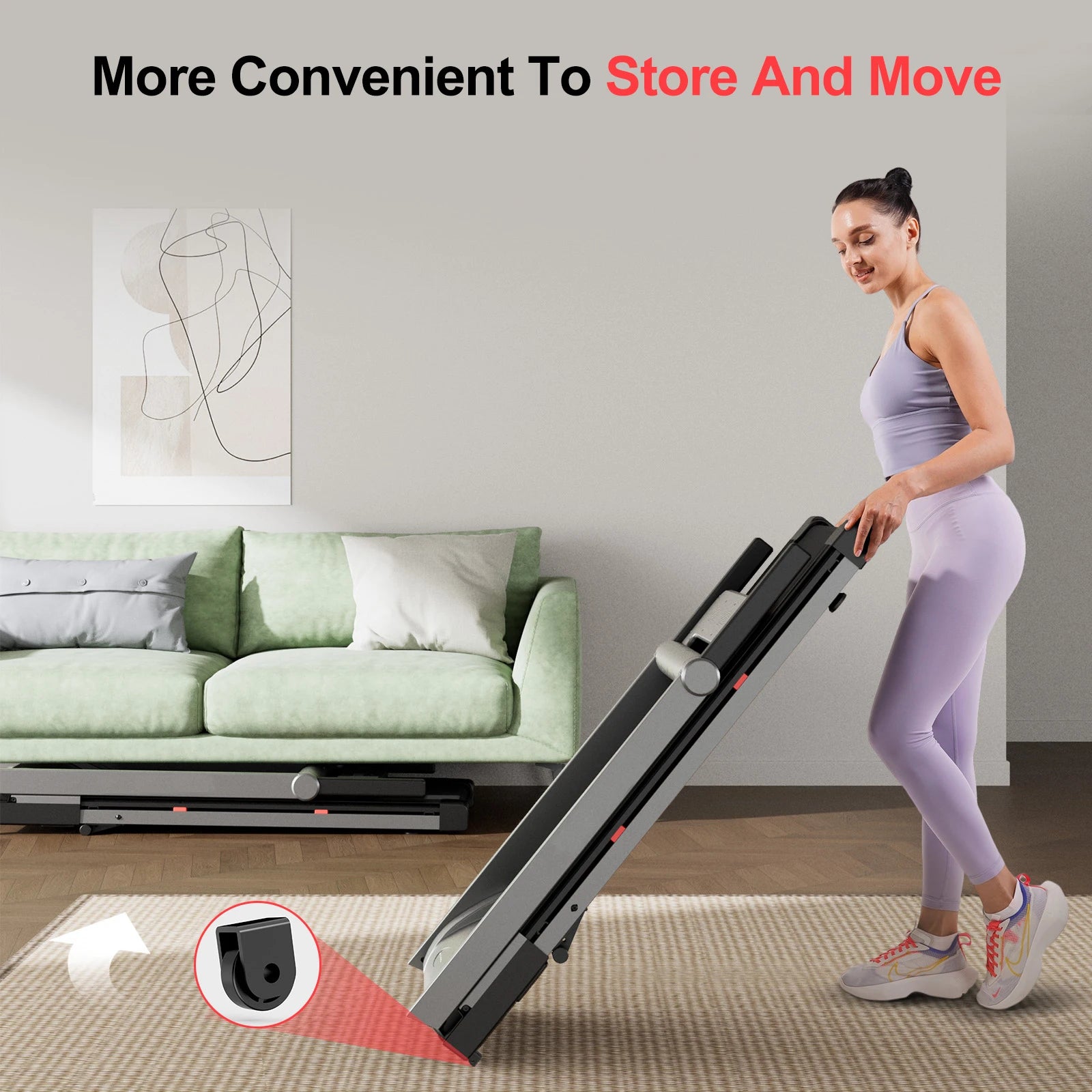 3.5HP Foldable Incline Treadmill Walking Pad | 350 lbs Capacity, Quiet Motor, Smart App AI Training & Compact Home Running Machine