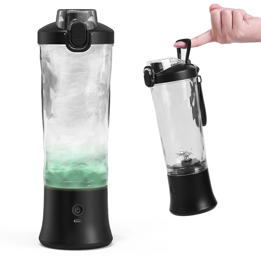 Portable Blender | 6-Blade | 600ML | Rechargeable | USB Type-C | Ice-Crushing Power