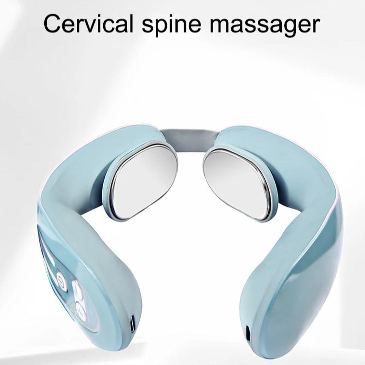 Wireless EMS Neck Massager with Heat | 12 Strength Levels, U-Shaped Design, Rechargeable | Portable Pain Relief for Neck & Shoulder Tension