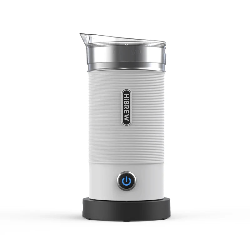 Electric Milk Frother | Hot & Cold Foam Maker for Lattes, Cappuccinos & Hot Chocolate White