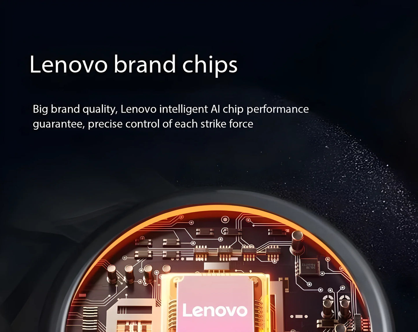 Lenovo Fascia Gun Deeply Relieves Muscle Soreness Fitness and Relaxation Equipment LED Touch Screen 8Massage Head Gifts