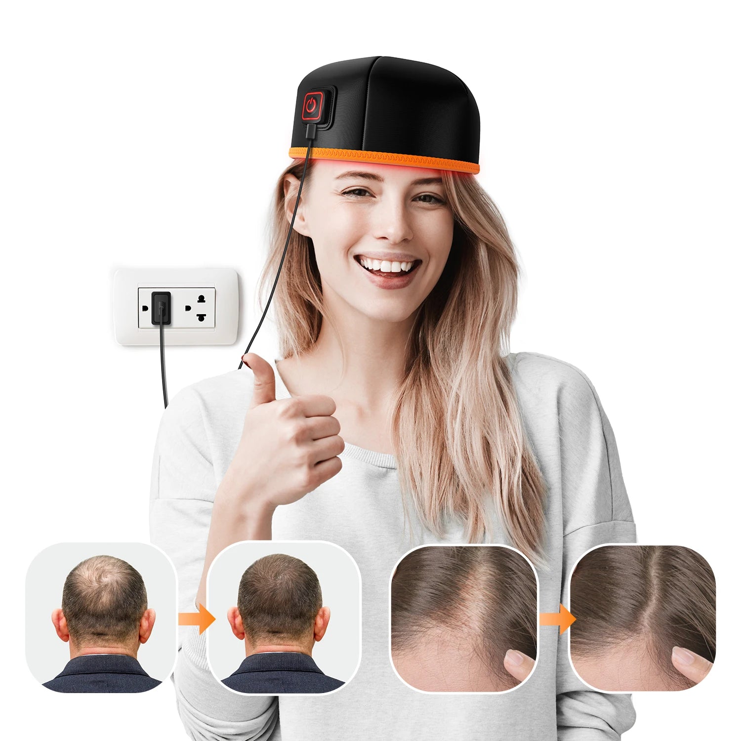 Red Light Therapy Hat for Hair Growth | 660nm & 850nm Infrared LEDs, FDA-Cleared, 120 Medical-Grade Lights | Treat Thinning Hair at Home
