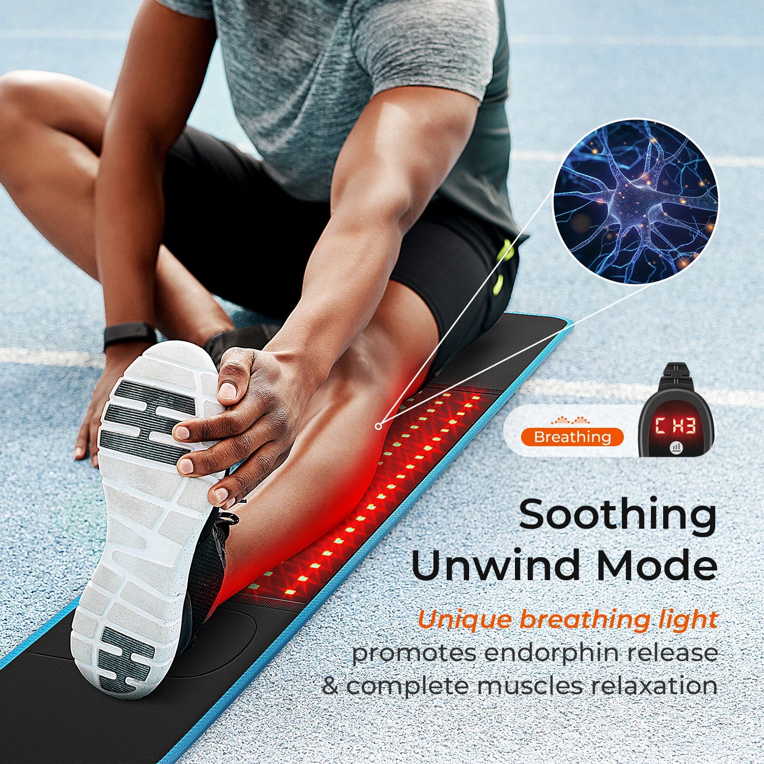 Red Light Therapy Belt | 660nm & 850nm Infrared LED Pain Relief Wrap | 2000W/m² Irradiance, 4 Modes, Auto Timer | Shoulder, Back, Waist Recovery