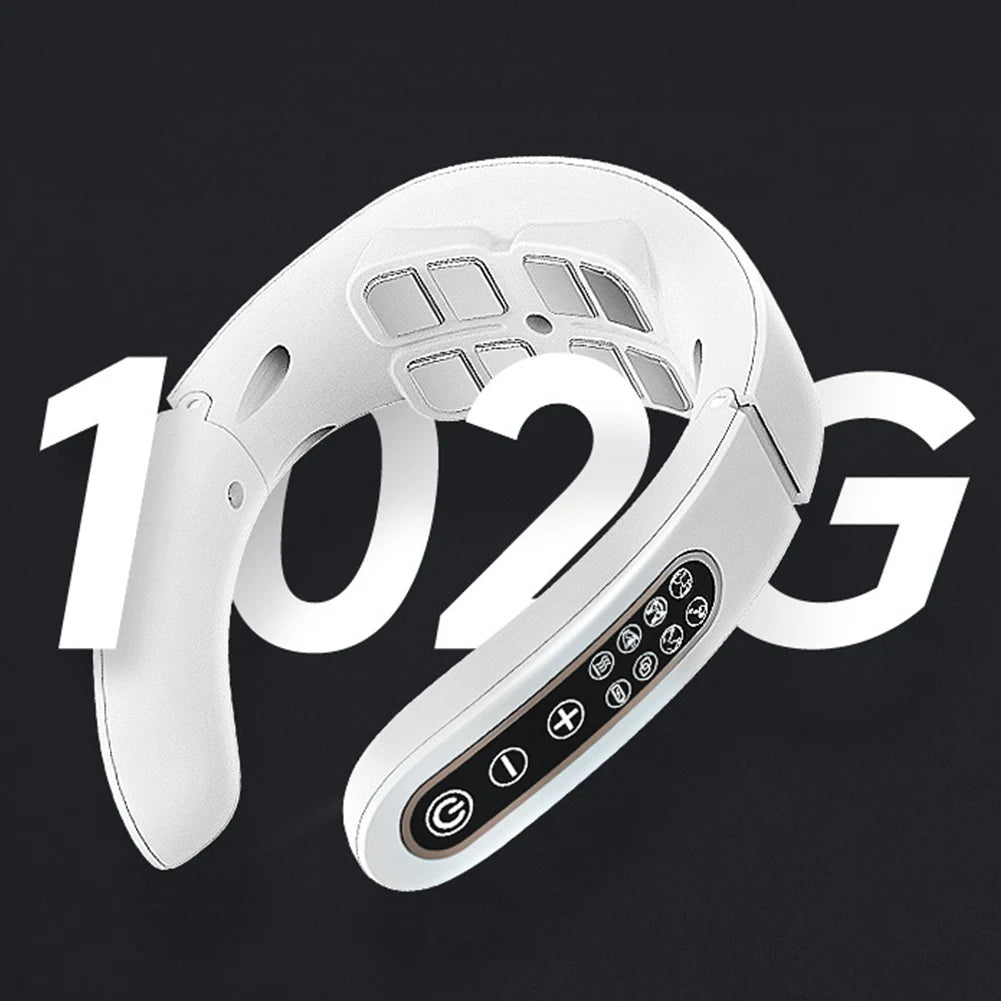 Cervical Neck Massager with Heat | 15 Intensity Levels, 6 Modes, USB Rechargeable | Pulse Therapy for Neck Pain Relief at Home or Office