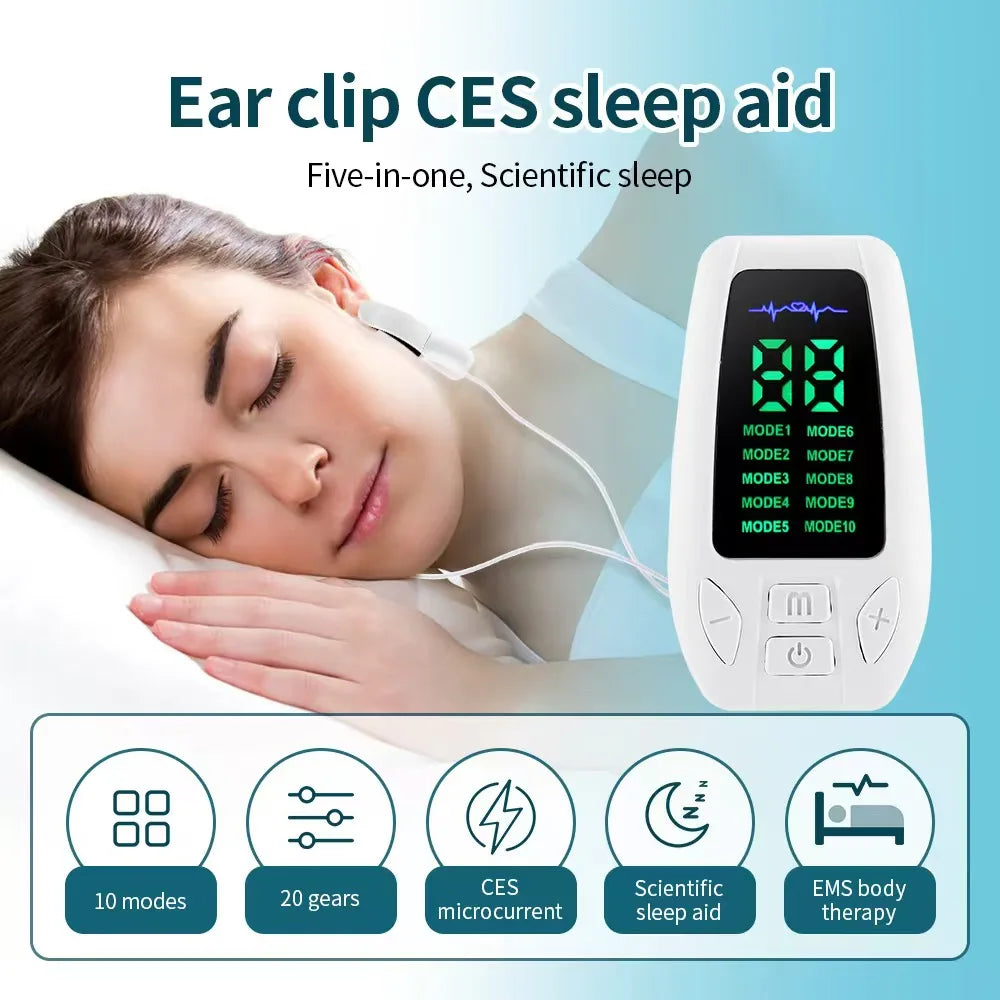 Vagus Nerve Ear Clip Stimulator Sleep Aid Device
