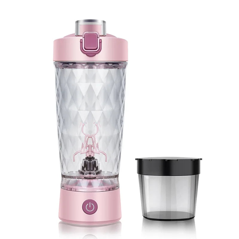 Electric Protein Shaker Bottle | 7500RPM USB Rechargeable Mixer for Smooth Shakes, Coffee & More | Self-Cleaning & Portable Design