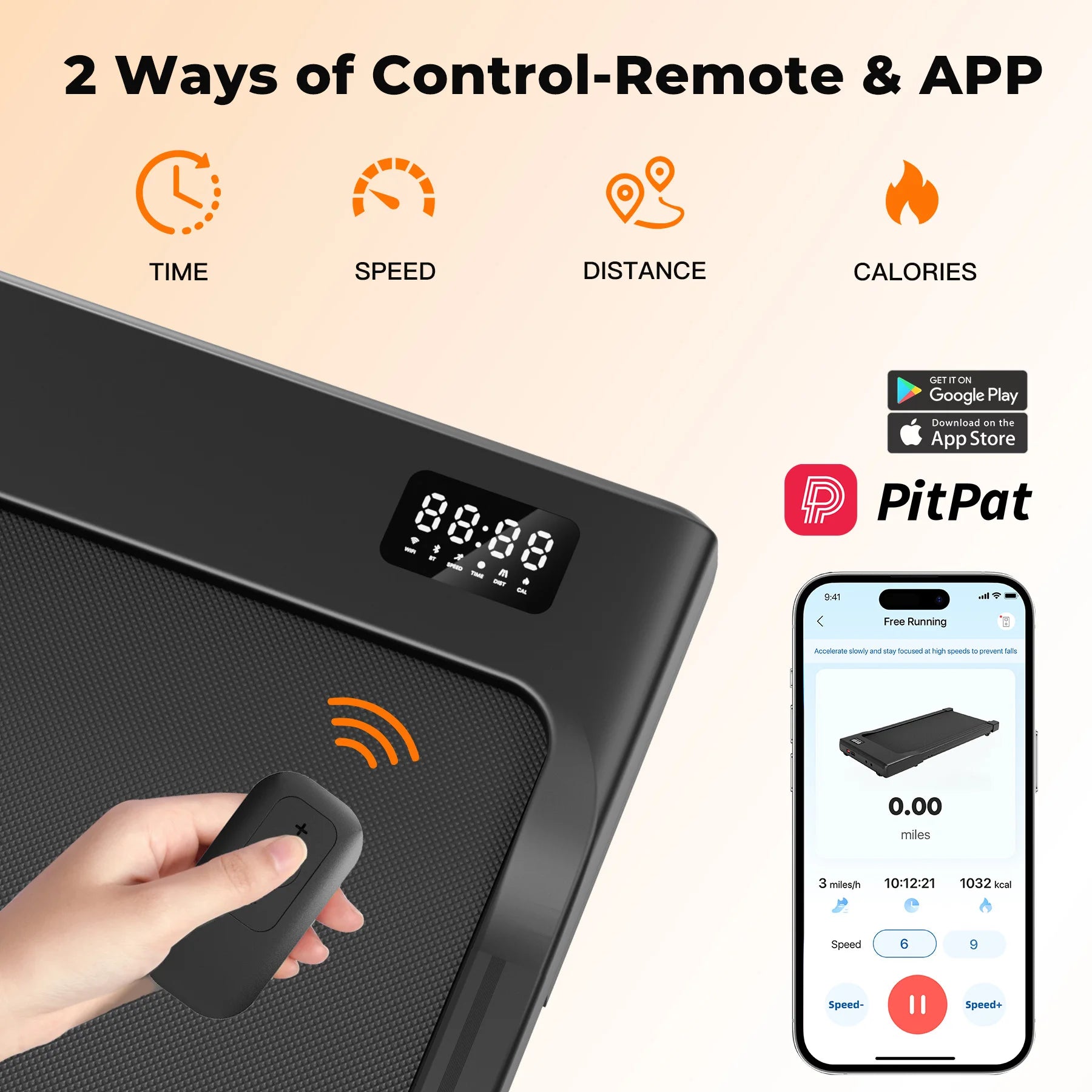 Walking Pad Under Desk Treadmill 2-in-1 | 2.5HP Portable Folding Walking Machine with Remote Control, LED Display & Quiet Motor for Home Office