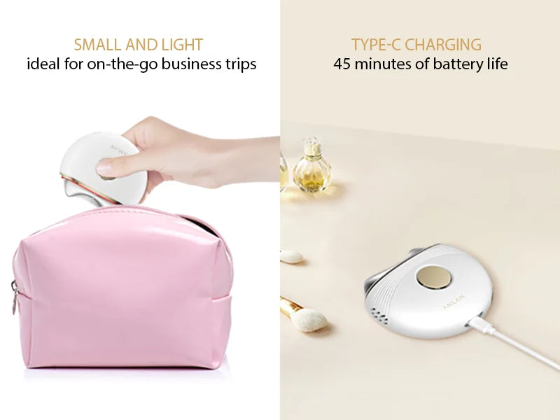 Electric Gua Sha Massager with 3-Colour LED, EMS Microcurrent & Hot/Cold Therapy – Portable Face-Lifting Tool