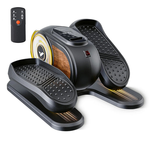 Under-Desk Elliptical Machine | Quiet Seated Pedal Exerciser for Home & Office | 12 Speeds, Remote Control, Compact Plug-In Design