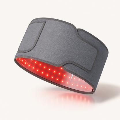 660nm and 850nm Red Light Belt | High-Output Infrared LED Wrap with 4 Modes, 15–30 Minute Timer & Flexible Body Fit Gray