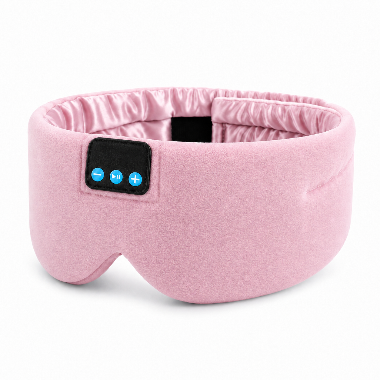 Bluetooth Sleep Mask | Silk Wireless Music Eye Mask with HD Audio, Light Blocking & 12h Battery Pink